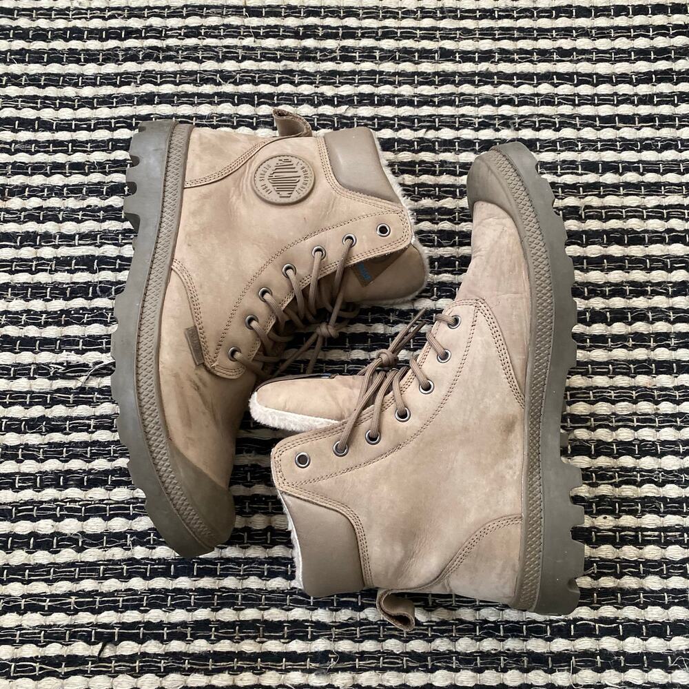 🌿Palladium Pampa Sport Cuff Men’s Beige Boots M11.5 W13